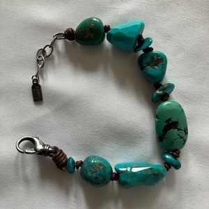 Peyote Bird Turquoise Bracelet